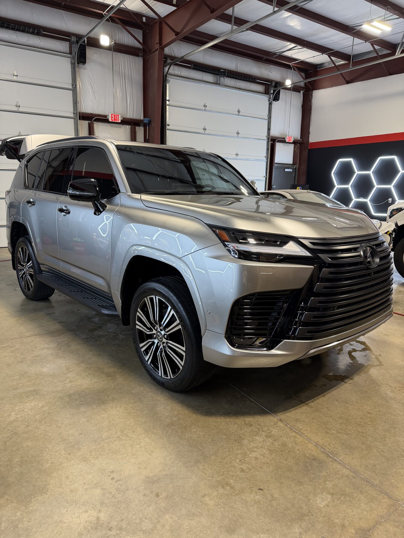 Silver Lexus LX600 ceramic coating Kansas City